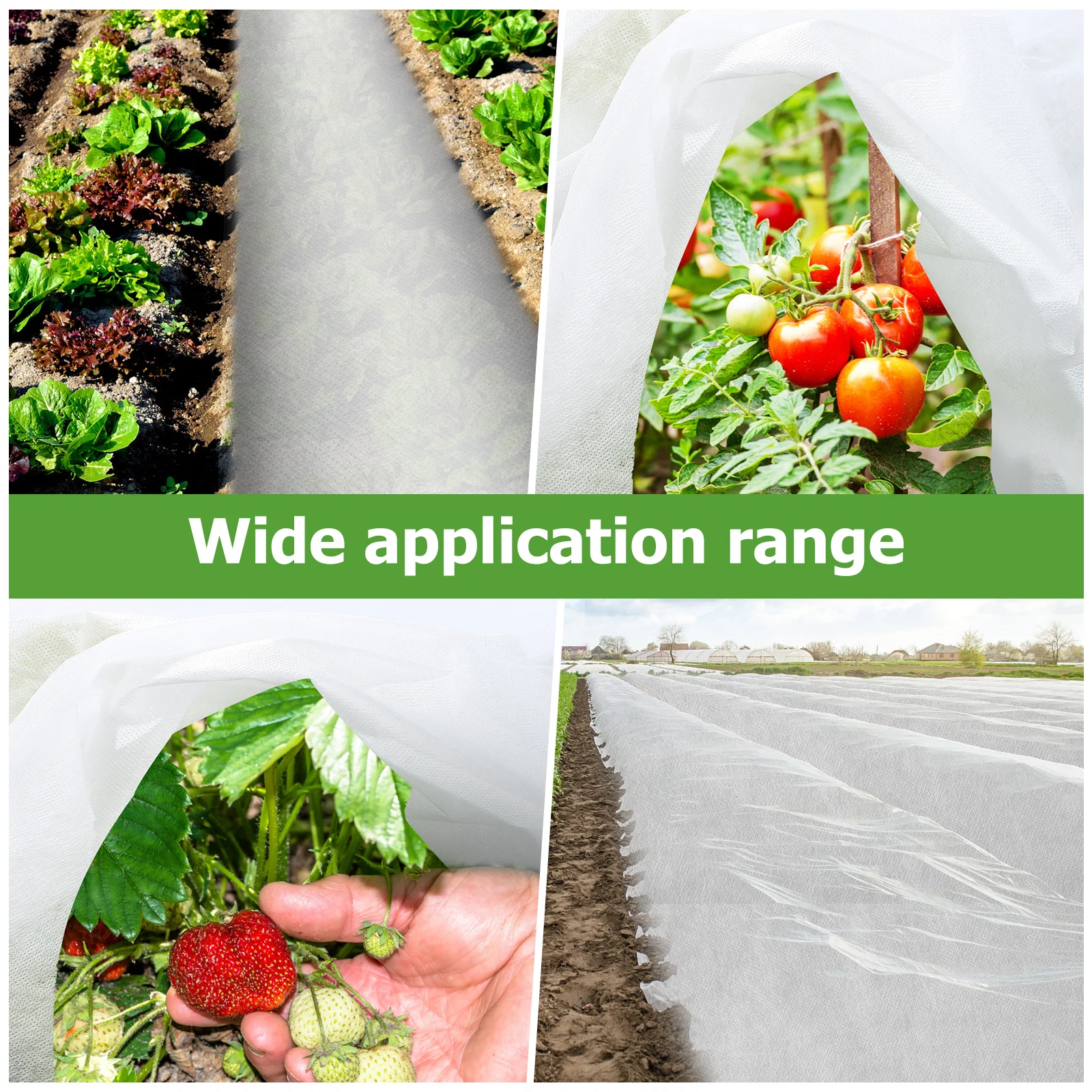 

2 pcs Non-Woven Plant Cover Gardening Sturdy Fabric Frost Protection Blanket for Plants Wide Crops Cloth Covers Garden Fleece