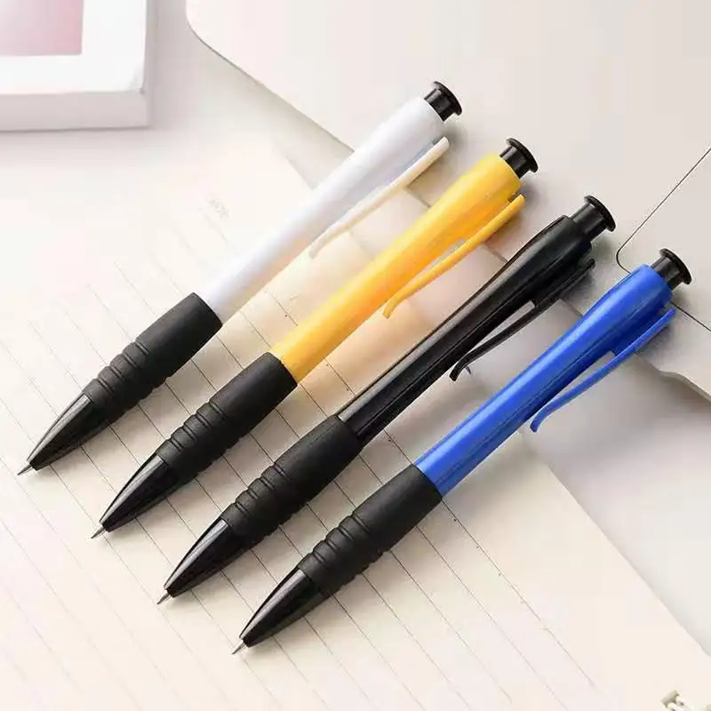 10 Pack 0.7mm Black Ink Ballpoint Pen with 50 Pcs Refills Smooth & Quick-Dry Click Pen for Students & Office