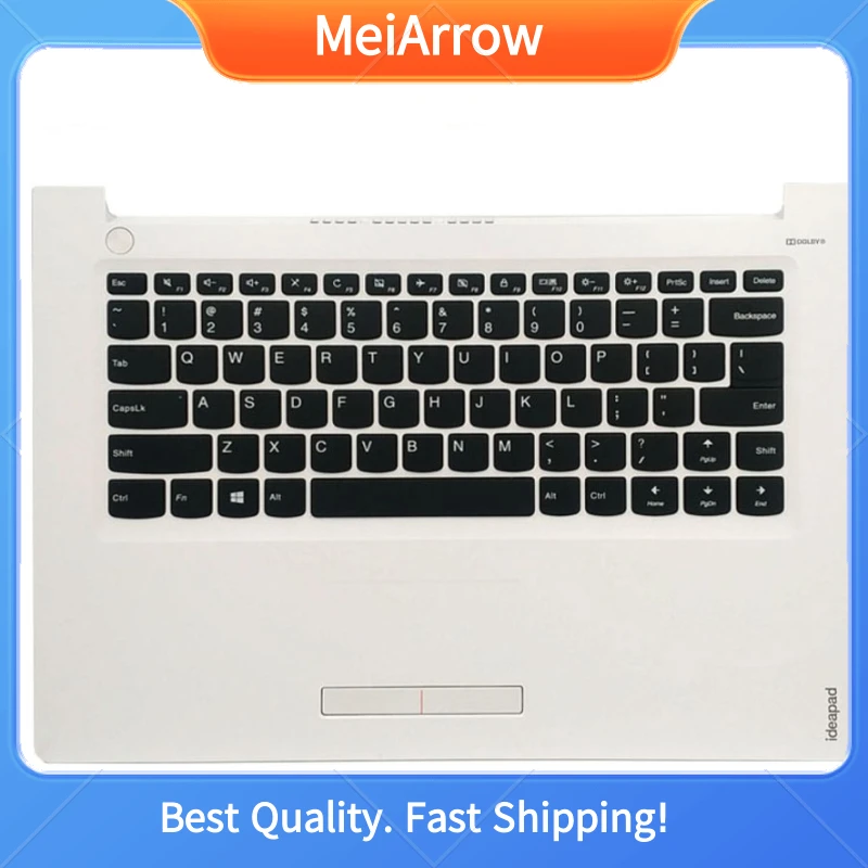 

MEIARROW новый оригинальный для Lenovo ideapad 310-14 310-14ISK 510-14ISK Подставка для рук английская клавиатура Верхняя Крышка корпуса сенсорная панель, белый