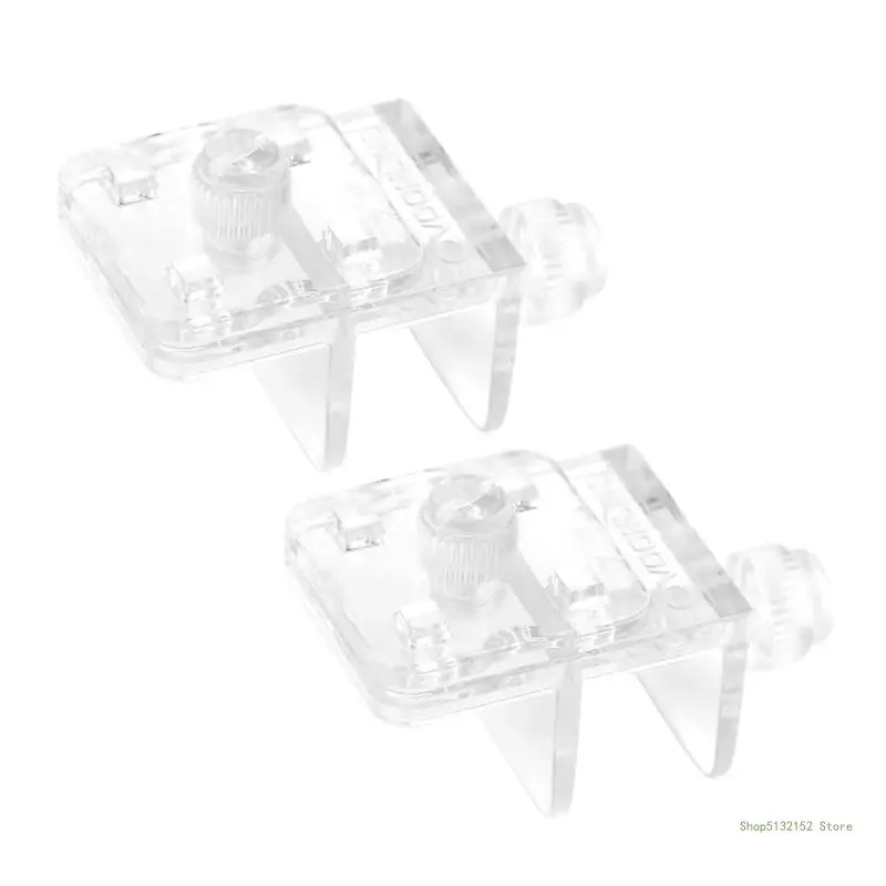 QX2E Aquarium Fish Acrylic Clips Fish Aquatic Pet Parts Glass Cover Support Clip