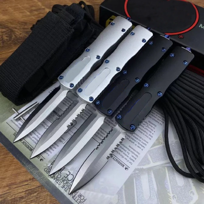 

2024 New Pocket Knife 2.95" D2 Steel Blade Aluminum Alloy Handle Camping Outdoor Tool EDC Knives