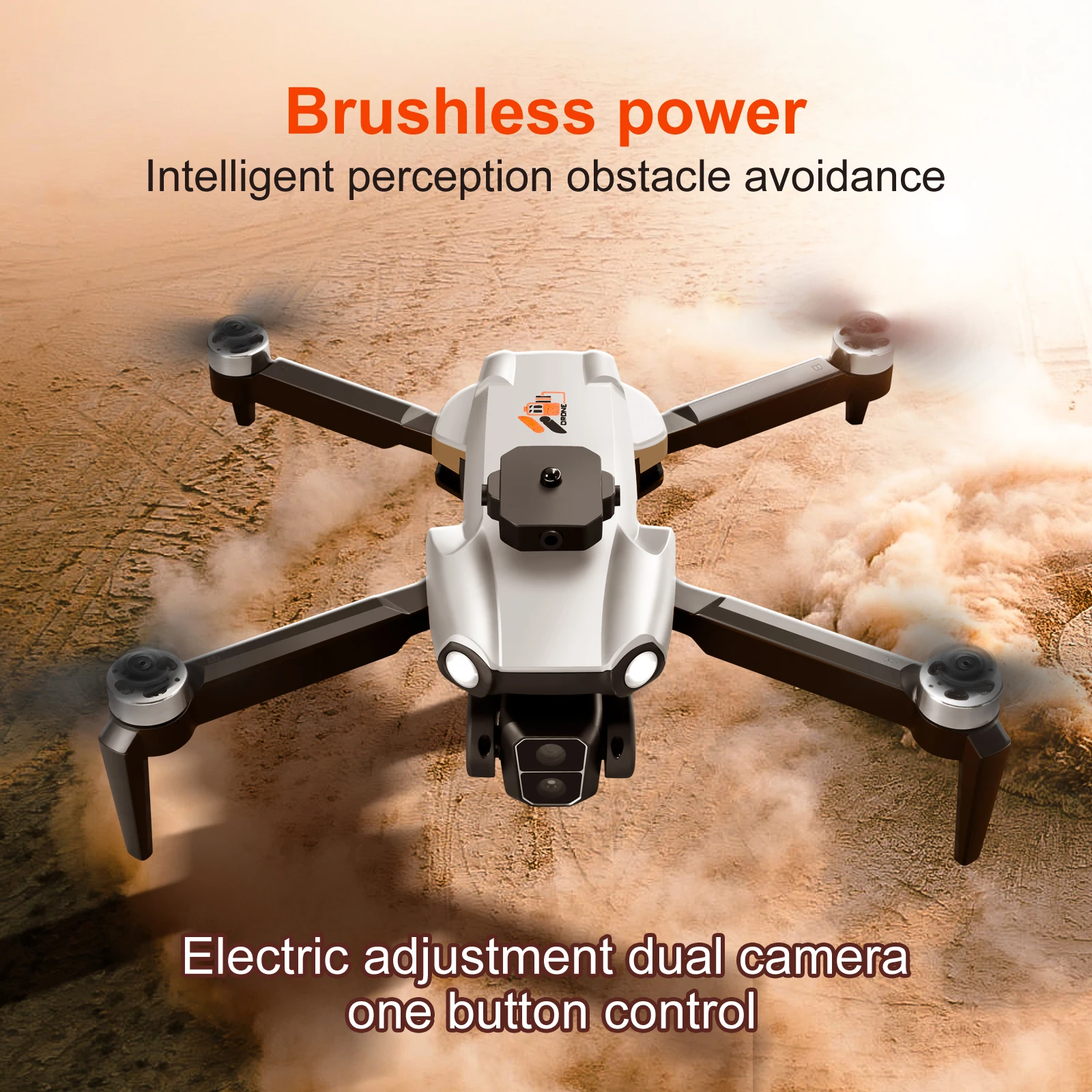 Drone S119 8K avec caméra pour touristes WlFl, évitement d'obstacles intelligent, FPV, moteur sans balais, quadrirotor RC, mini importateur