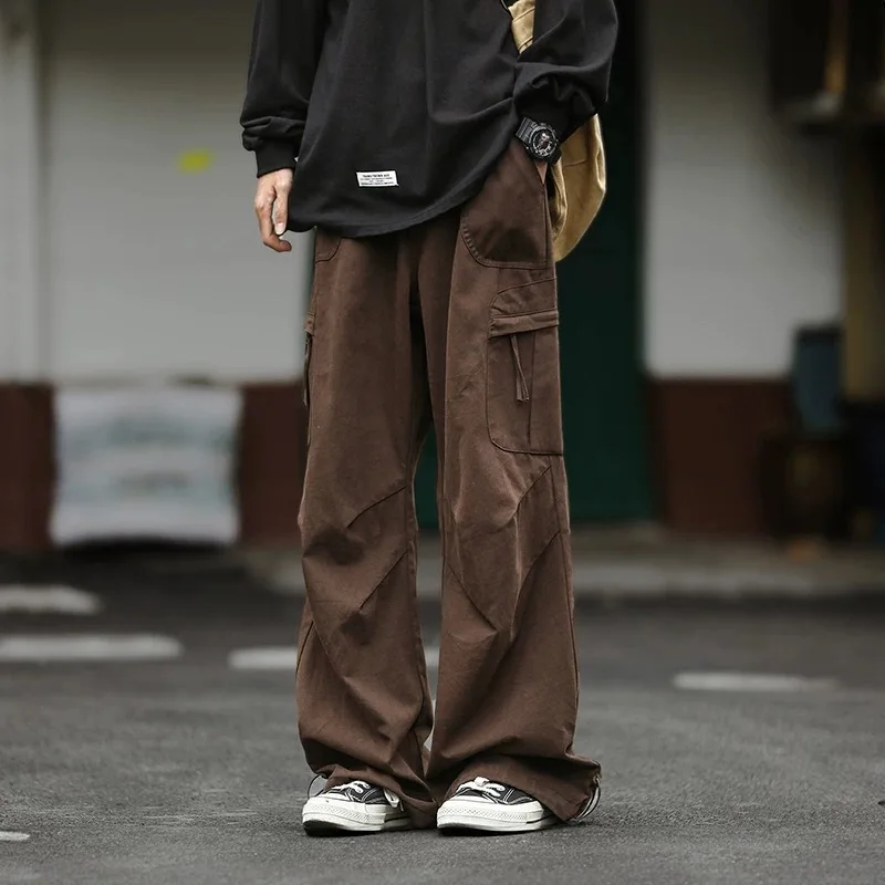 

Свободные прямые брюки для рабочей одежды для мужчин с несколькими цветами, весенне-осенние повседневные длинные брюки Youth Faion Sle