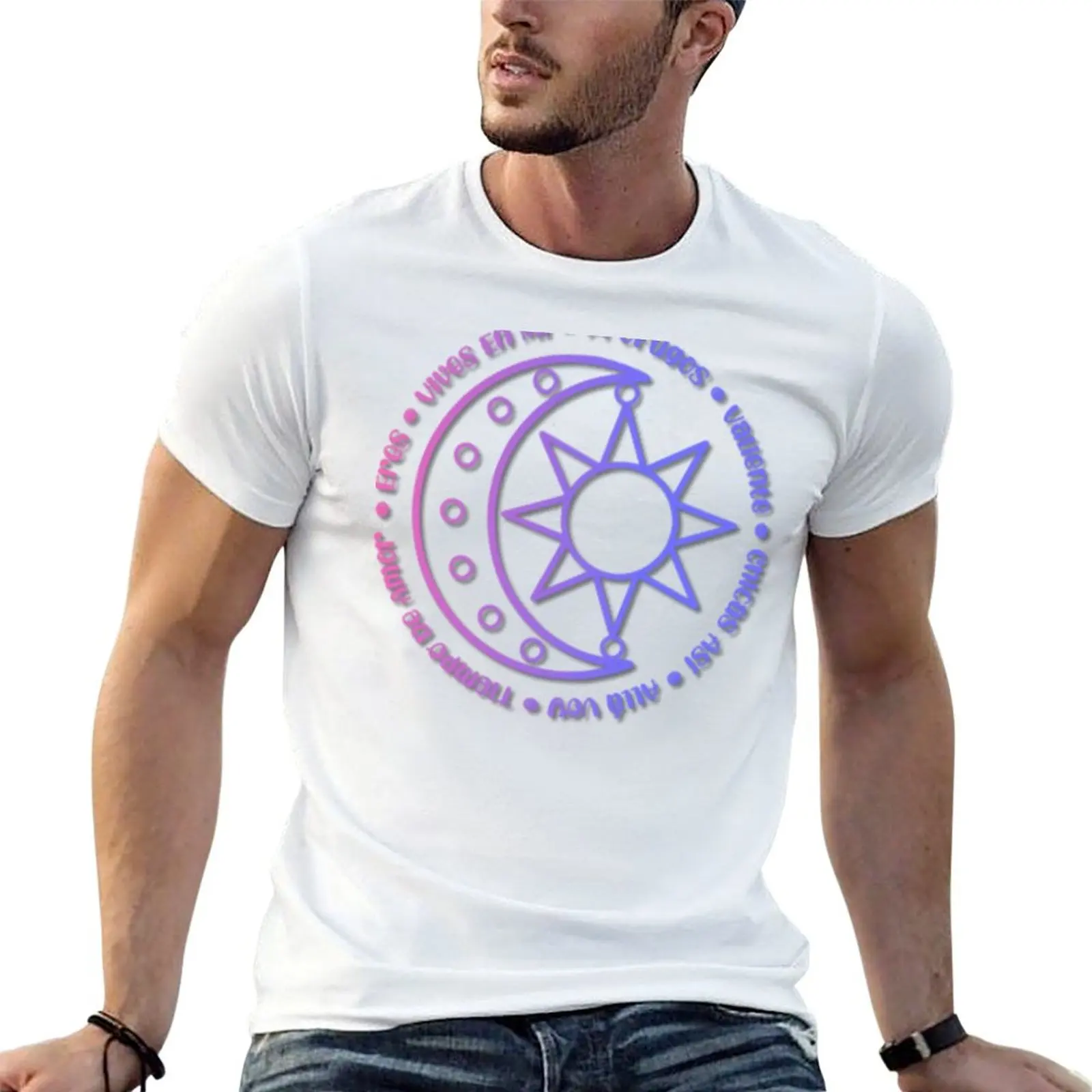 Camiseta com design Soy Luna, camiseta masculina casual, camiseta de anime para homem, camiseta masculina de luxo