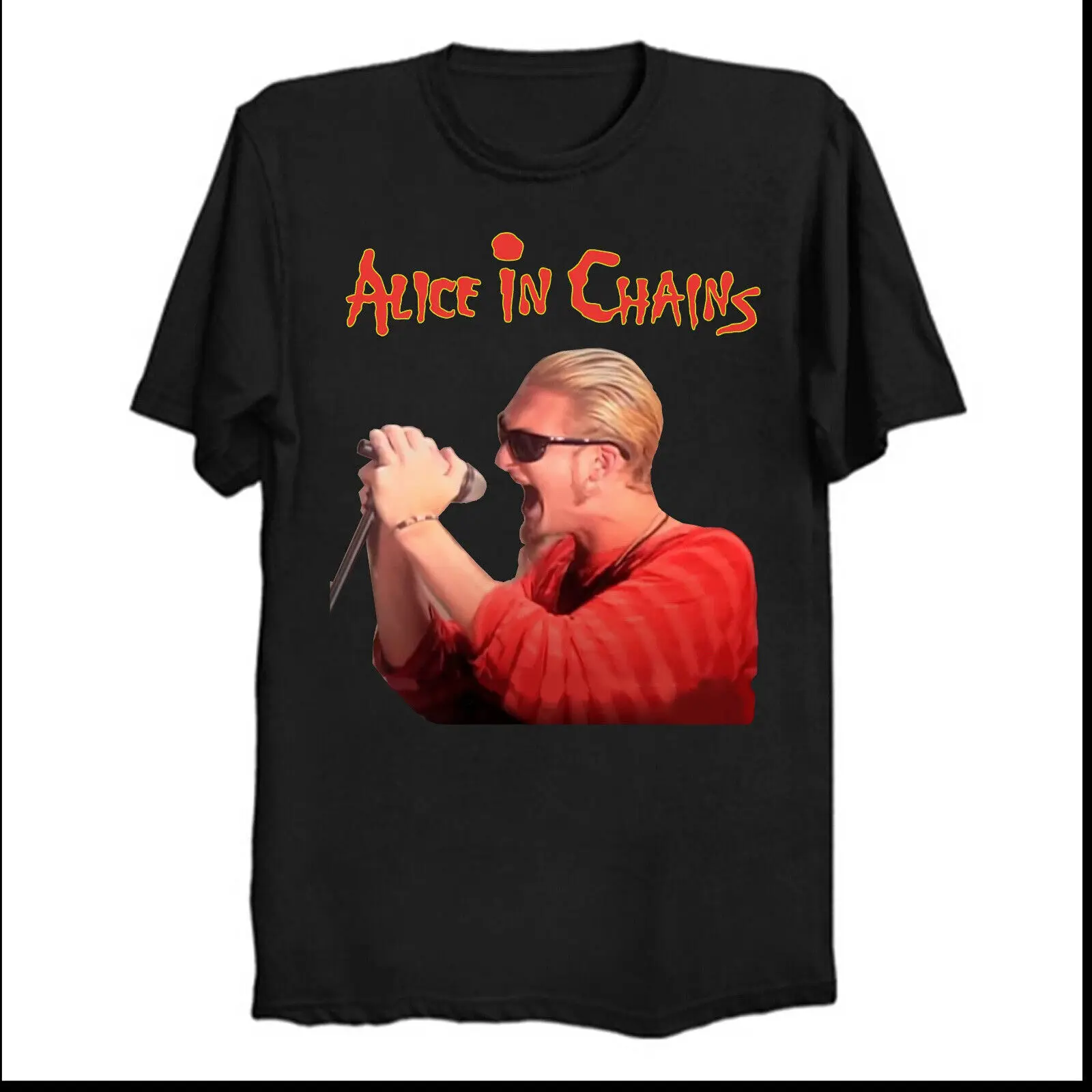 Alice In Chains Band Layne Staley T-shirt Cotton Tee For Men Women