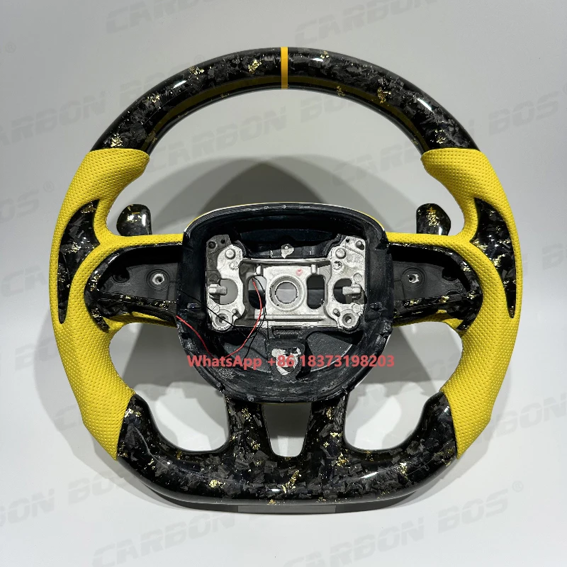 

Luxury Custom Carbon Steering Wheel for Dodge Challenger Charger RT Track Hawk Durango SRT Scat Pack 392 Super Bee Hellcat