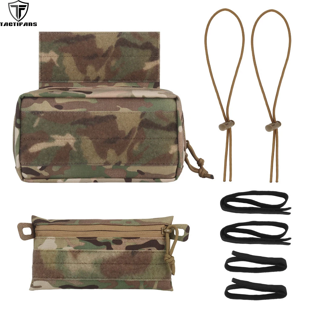 Tactical Dangler Drop Pouch Fanny Pack Internal Candy Pouch Pocket Hook And Loop EDC Medical Pouches Hunting Vest Accessories