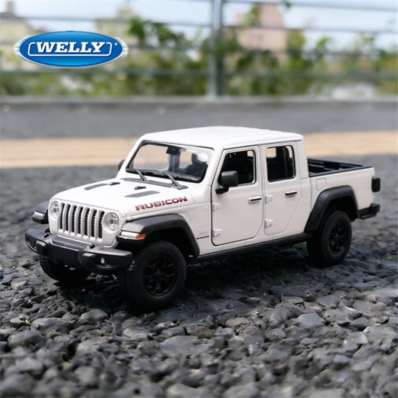

Металлическая модель внедорожника WELLY 1:27 Jeep Wrangler Rubicon Gladiator, литая под давлением, для детей, игрушка, подарок