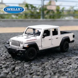WELLY 1:27 Jeep Wrangler Rubicon Gladiator Alloy Pickup Car Model Diecasts Metal Off-Road Vehicles Car Model Childrens Toys Gift
