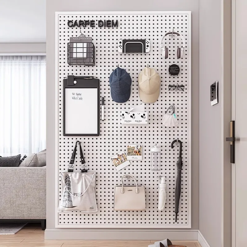 Round hole hole board Wall shelf Shelf Stainless steel display storage Customized hardware tools Universal hanging board wall