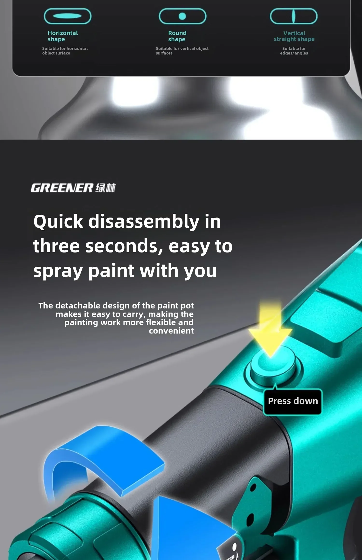 Professional Cordless Paint Sprayer for Latex and Oil-based Paints