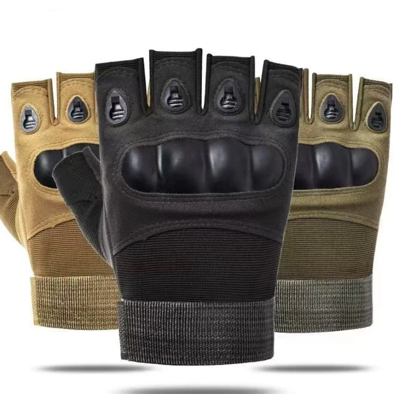 Half-finger Taktische Handschuhe männer Outdoor Radfahren Sport Anti-rutsch Tragen Bergsteigen Fitness Training wargame