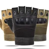 Half-finger Tactical Gloves Men's Outdoor Cycling Sports Anti-slip Wear Mountaineering Fitness Training wargame