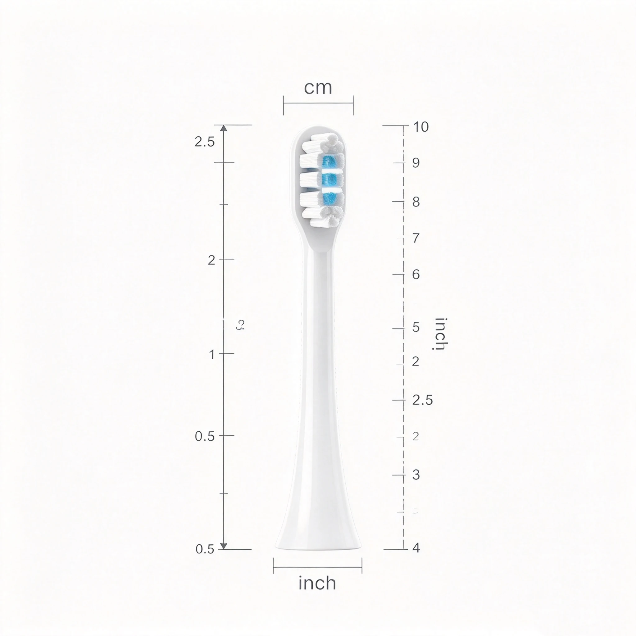 30Pcs Toothbrush Heads Compatible with Xiaomi T301 Removal Replacement Brush Heads