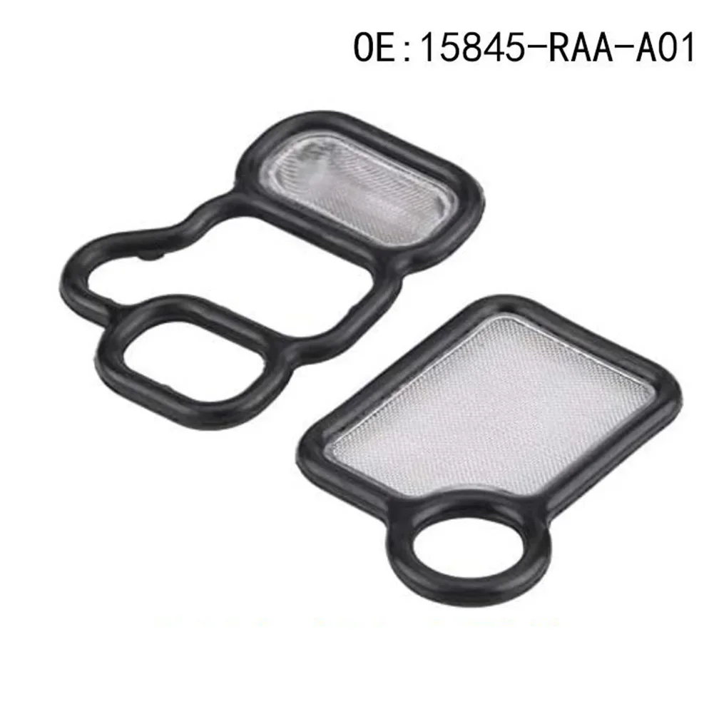 Car Outdoor Road Solenoid Gasket VTC Filter 15845-RAA-001 2 Pcs 15815-RAA-A01 Accessories For Acura For Element