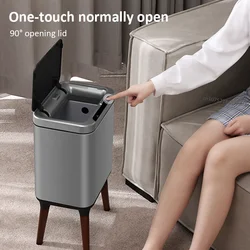 Smart Sensor Trash Can with Legs 9 13 liters Stainless Steel Electric Bathroom Toilet Wastebasket Automatic Kitchen Garbage Bin