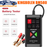 KINGBOLEN BM580 Car Battery Tester 6V 12V Automotive Test Tools Car Health Exam Reversible Access Clip Voltmeter PK BM550 BM560