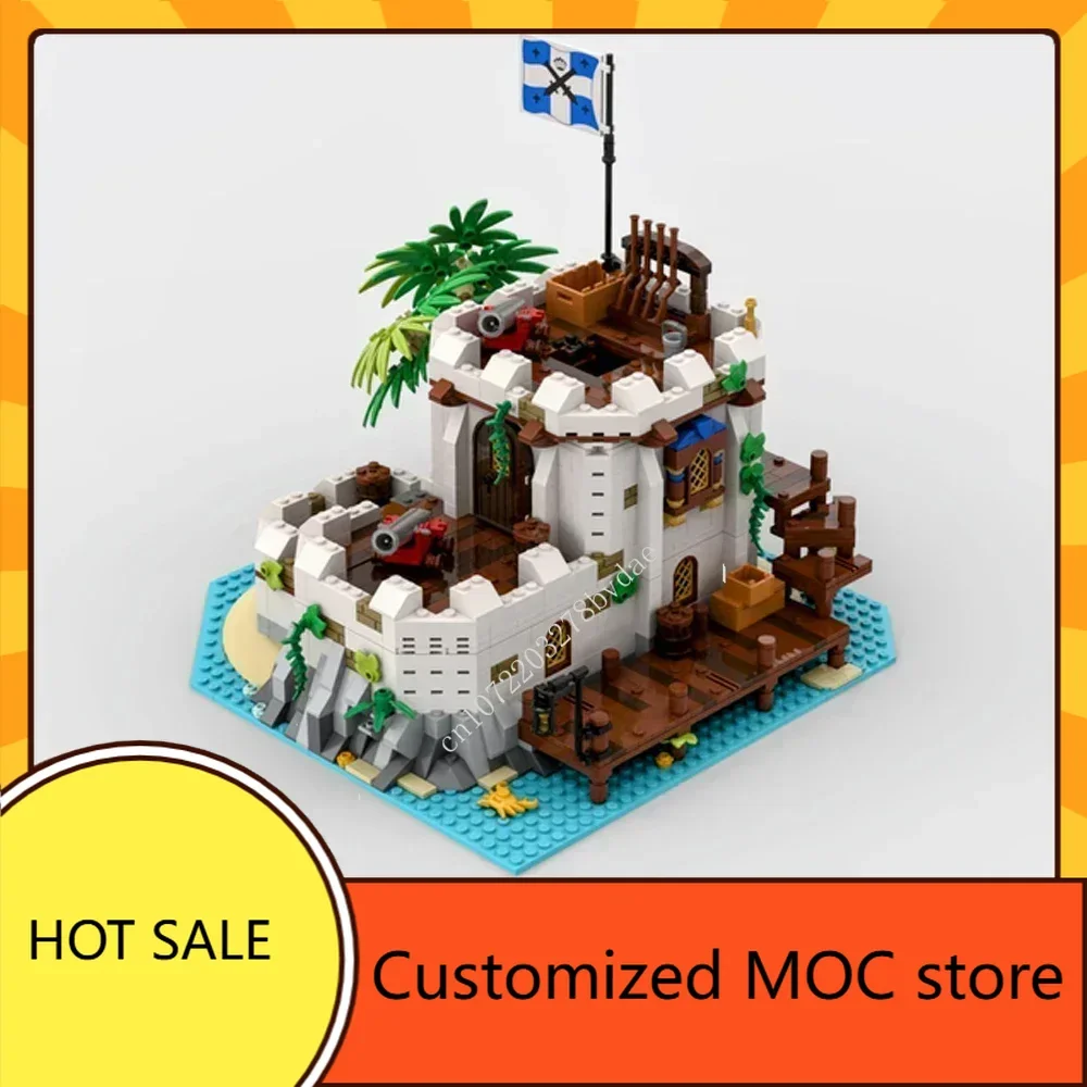 1454PCS MOC Imperial Fortified Outpost Puzzle Kit Medieval Castle Soldier Defense Base Architecture DIY Toy for Kids Ages