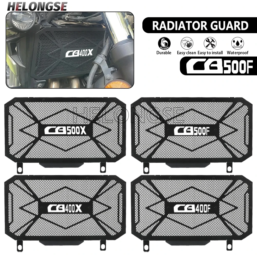 

HELONGSE Radiator Grille Guard Protector For Honda NX400 NX500 2025 2026 2027 CB500 Hornet Radiator Guard CB400X CB500X 13-24