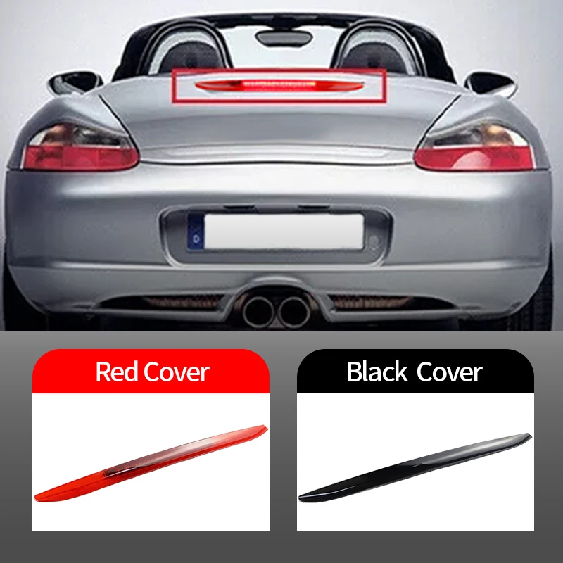 

1 шт. дымчатые/красные линзы, светодиодный стоп-сигнал с высоким креплением для Boxster Roadster (шасси 986) 1997-2004 гг., светодиодный задний стоп-сигнал высокого уровня