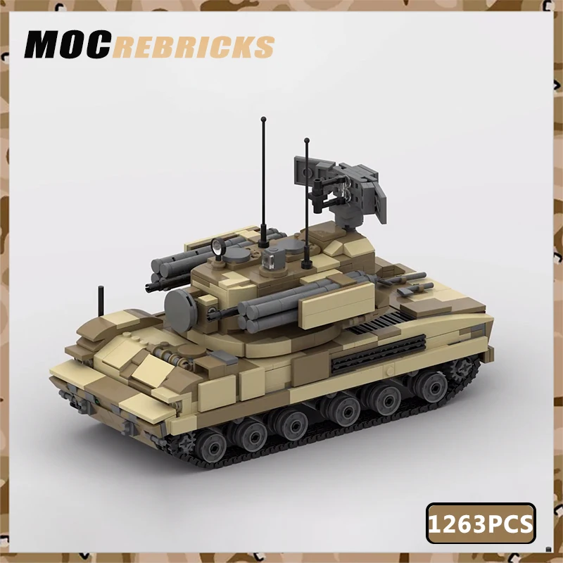 

WW2 военное оружие 2K22 Tunguska воздушная оборона ракетка строительные блоки DIY собранные MOC кирпичи детские игрушки Рождественский подарок