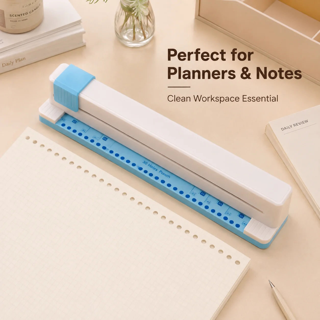 30-hole-sliding-paper-punch-a4-loose-leaf-round-hole-puncher-with-adjustable-guide-waste-tray-for-binder-notebook-diy-crafts