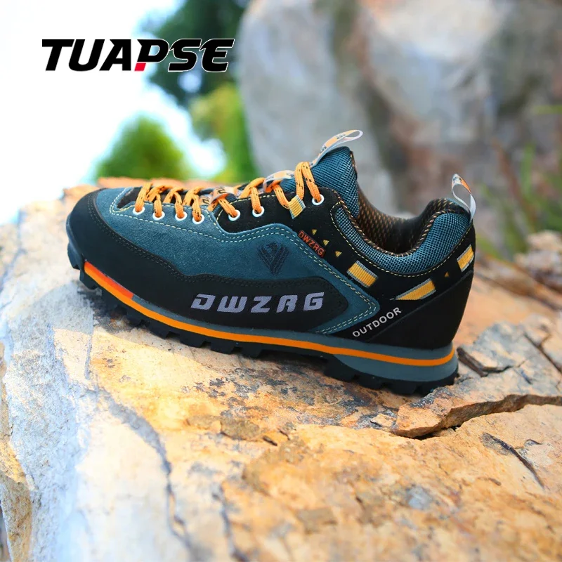 TUAPSE wodoodporne sznurowane buty turystyczne buty do wspinaczki górskiej odkryte buty turystyczne Trekking sportowe trampki mężczyźni polowanie