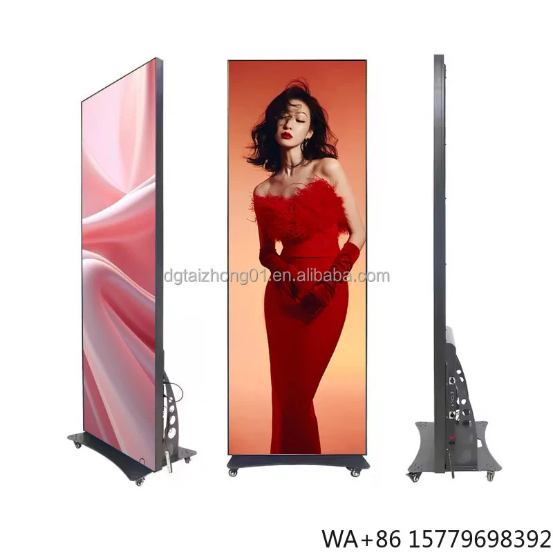 Stand Poster P2 P2.5 P1.5 Full Color Waterproof Advertisement Outdoor Indoor Video Wall Led Screen Display LED foldable Poster