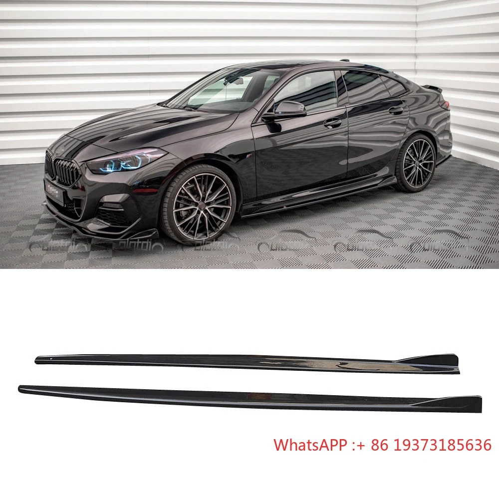 Carbon Fiber Side Skirts Extension Lip Aprons Chin Splitter Spoiler for BMW 2 Series F44 2021 up Auto Tuning