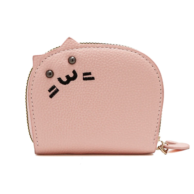 Cartoon Cat Coin Purse Cute Coin Wallet Key Change Cards Holder Portable Zipper Packet