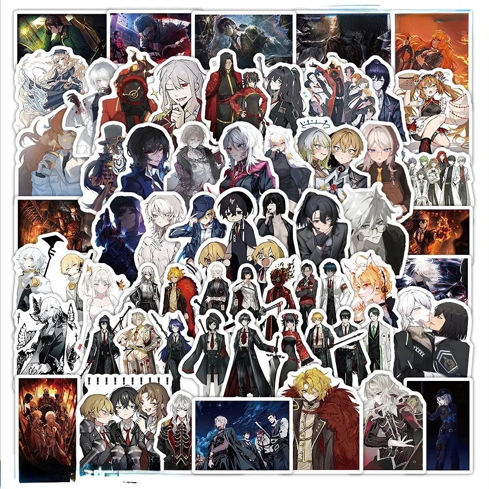 65pcs/set of Limbus Company Stickers Games Cartoon Characters DIY Luggage Notebook Stickers