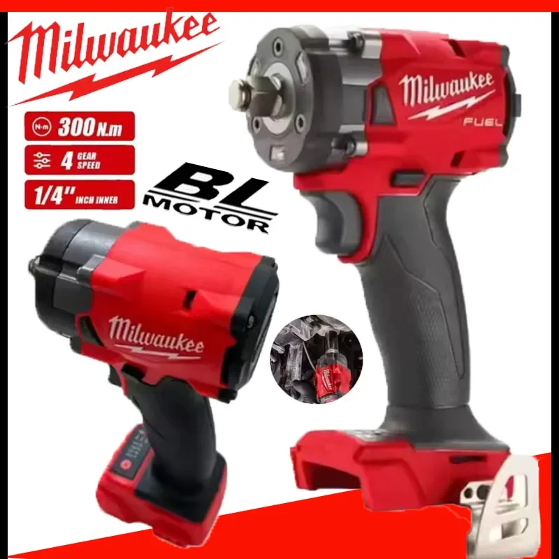 

Milwaukee 2022, бесщеточный, беспроводной, 1/2, электрический гаечный ключ, отвертка для ремонта автомобилей, грузовиков, ударная дрель, перезаряжаемая для аккумуляторных инструментов