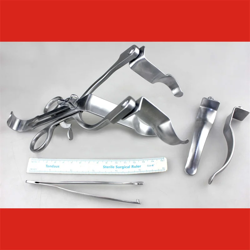 Admiralty medical anal retractor cecum two or three leaves spread forceps sphincter rectum anorectal retractor abdominal instrum