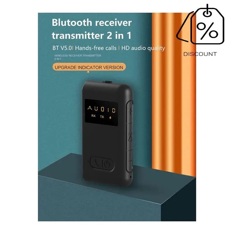 ABMF-2 In 1 Wireless Bluetooth Compatible 5.0 Receiver Transmitter Adapter 3.5Mm Jack For Car Music Audio Headphone Receiver Dur