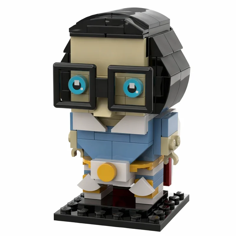143pcs MOC SuperScott BrickHeadz Model Building Blocks Christmas Gift Construction Toy Assemble Collection DIY Creative Display