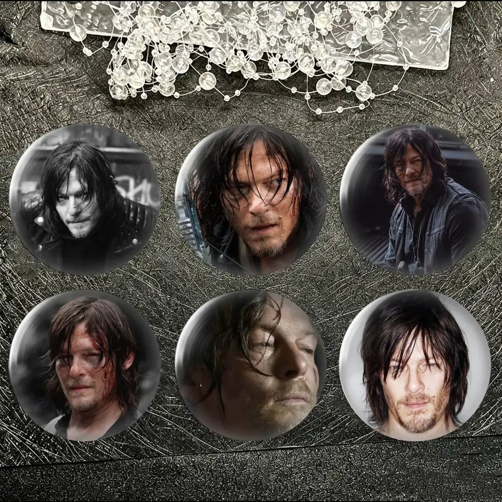 Daryl Dixon Horror TV Show Zombie Tin badges in 25/32/44/58/75mm, brooch pins for accessories & gifts,Souvenir.