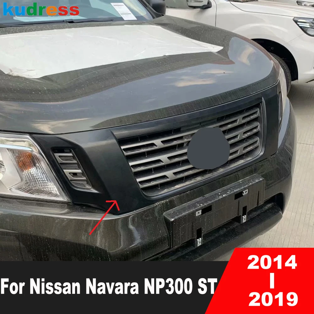 

Передняя Центральная решетка гриль Накладка для Nissan Navara NP300 ST 2014 2015 2016 2017 2018 2019 углеродного волокна авто аксессуары