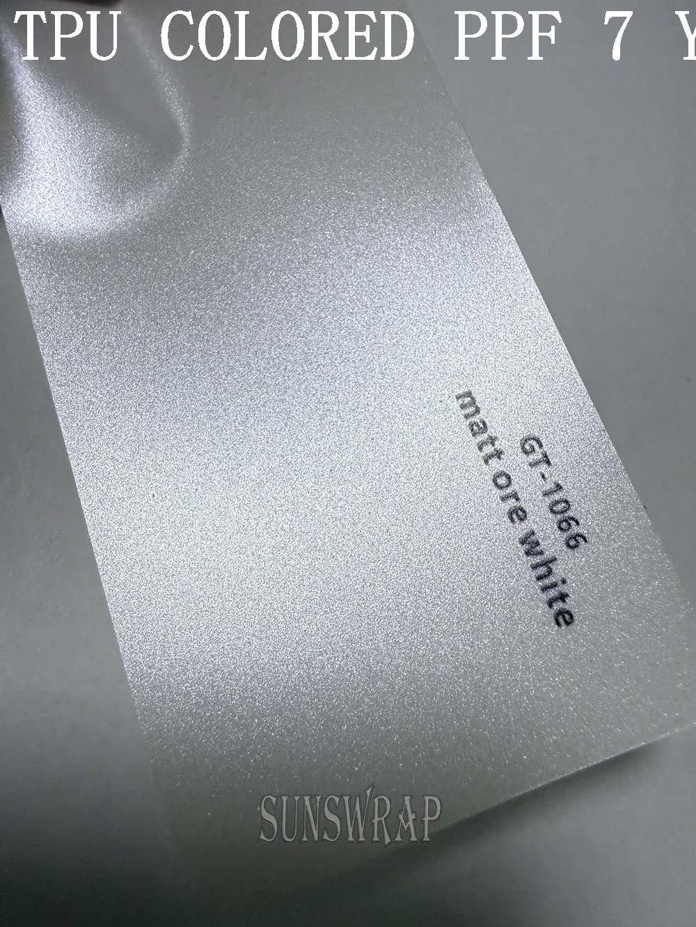 

Matte Mineral White Metallic COLOR TPU PPF - Pearl Shimmer Protective Film for Luxury Sedan & SUV | Self-Healing & Stain Proof