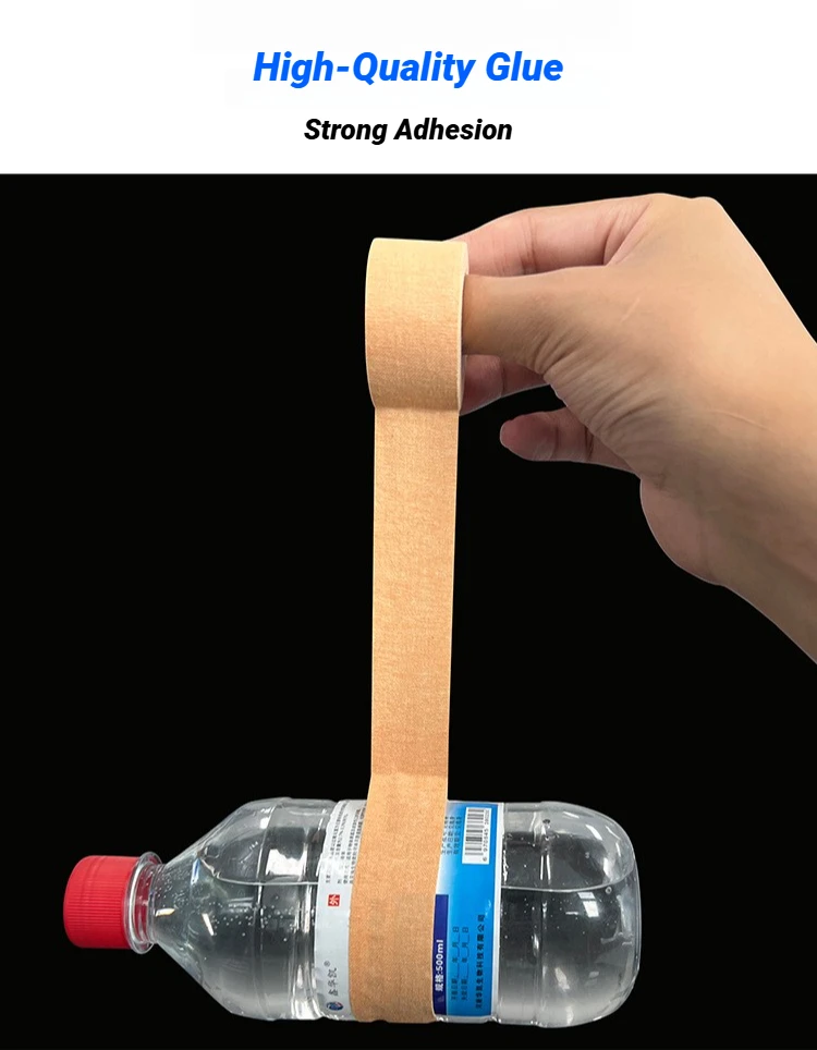 Sport Selbsthaftende Kohäsive Bandage Elastische Unterstützung für Knie Finger Knöchel Handflächen Schultern Hautfarbenes Vlies-Klebeband – Detail 6