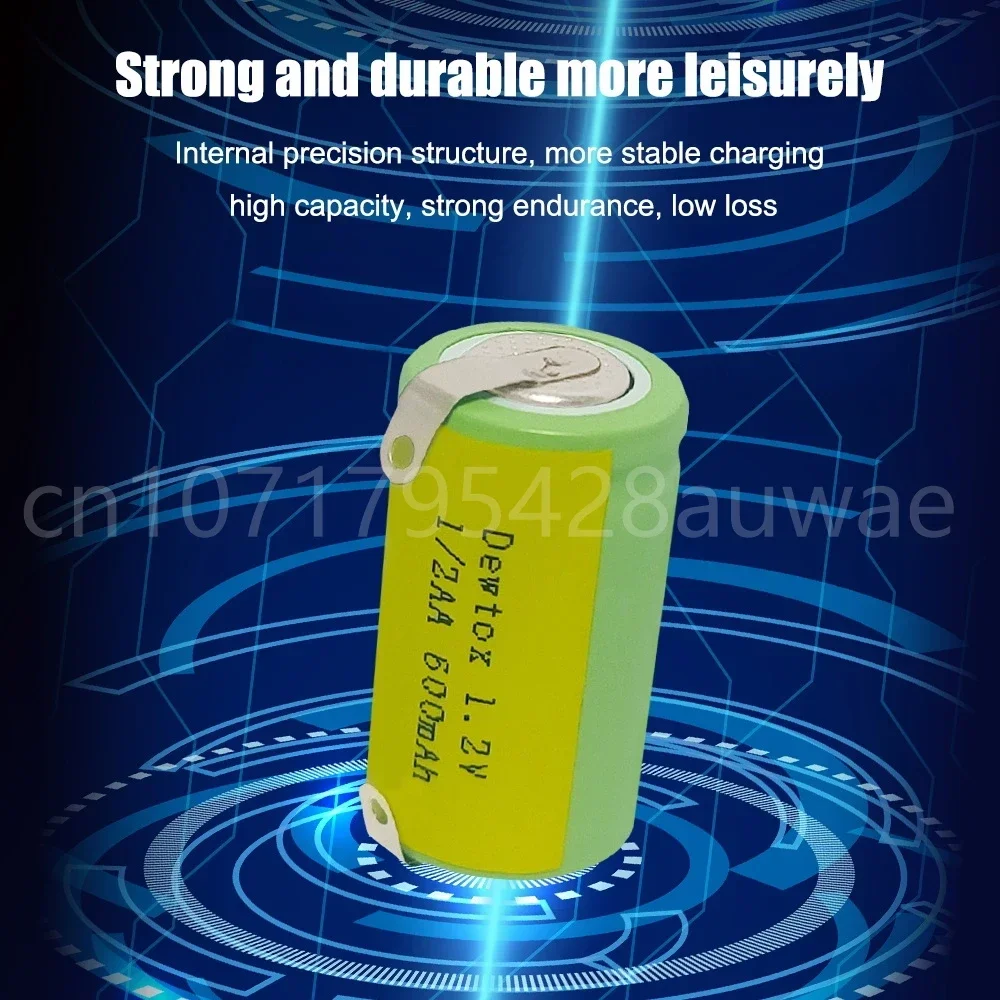 NI-MH 1/2AA 600mAh 1.2V para acessório de substituição universal de bateria de barbeador 14X24