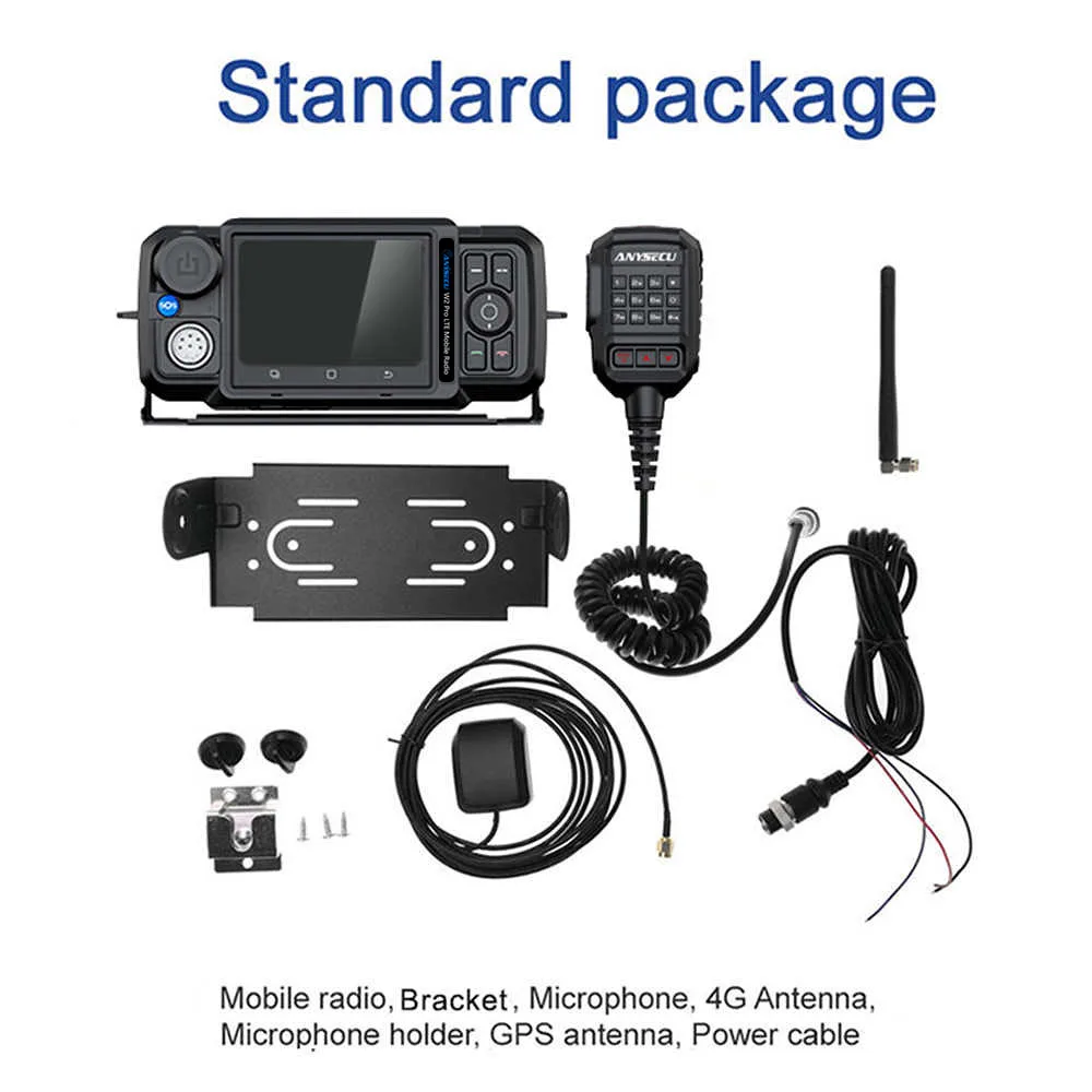 Nowe radio sieciowe ANYSECU Android 11 POC 4G-W2 Pro N61, wersja ulepszona, 2+16GB, mobilne walkie-talkie PTT, współpracuje z ZELLO Real-PTT