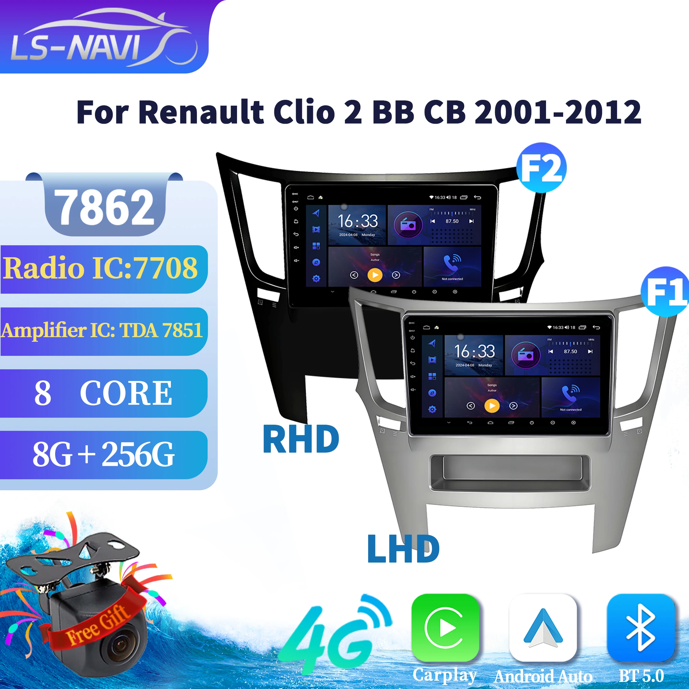 

Car Radio Multimedia GPS For Subaru Outback 4 Legacy 5 2009-2014 Android 14 Wireless Carplay 7862 8+256 radio Head Unit Screen