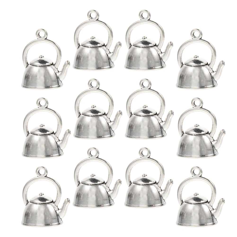 

30pcs Alloy Jewelry Accessories Teapot Charms Gold Plated Bracelet Pendant Earrings DIY Projects Stable Material Long Lasting