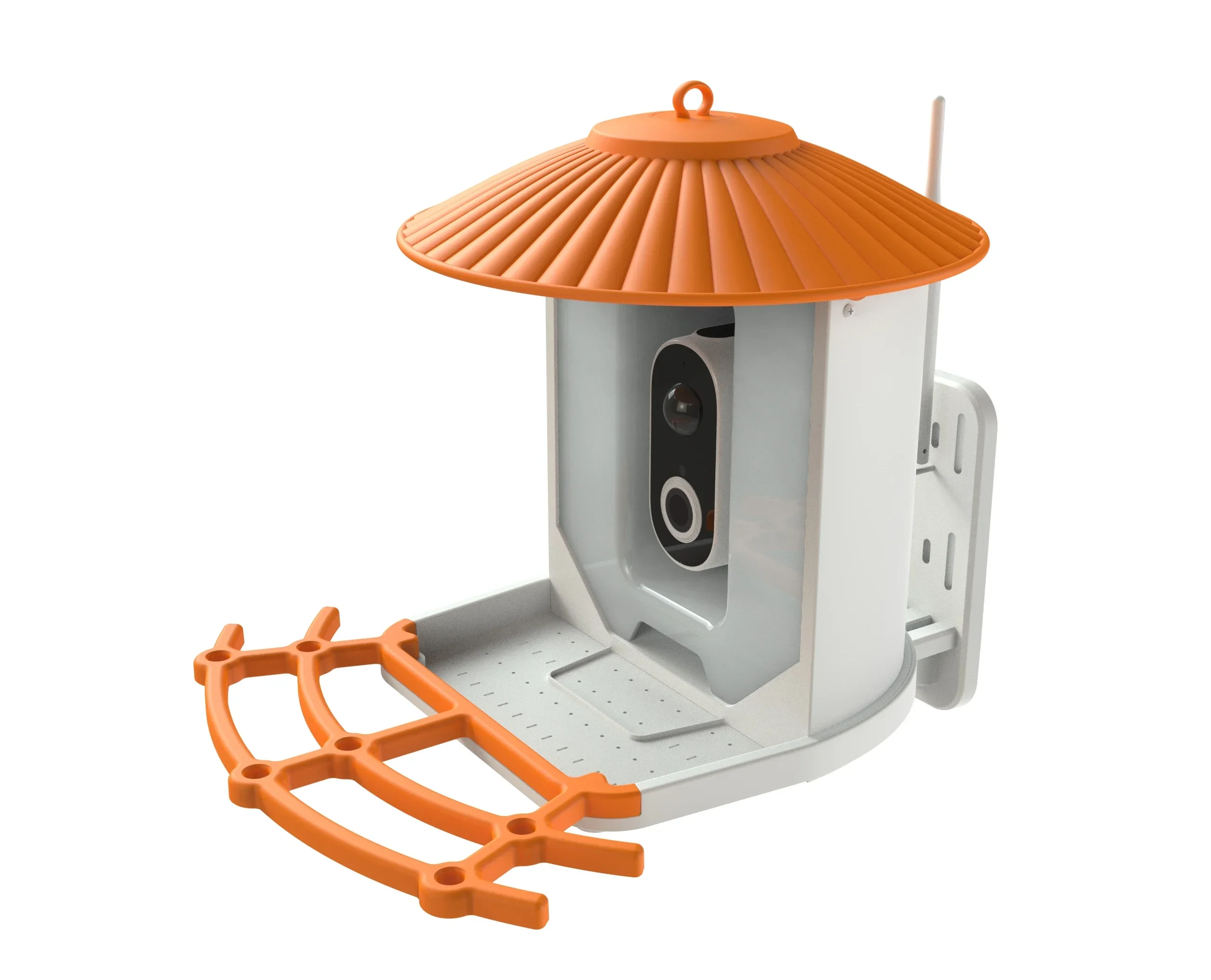 Autonomous Solar Bird Feeder 1080p HD IP Camera Advanced AI Surveillance System Cloud Data Stora Ornithologist Enthusiasts