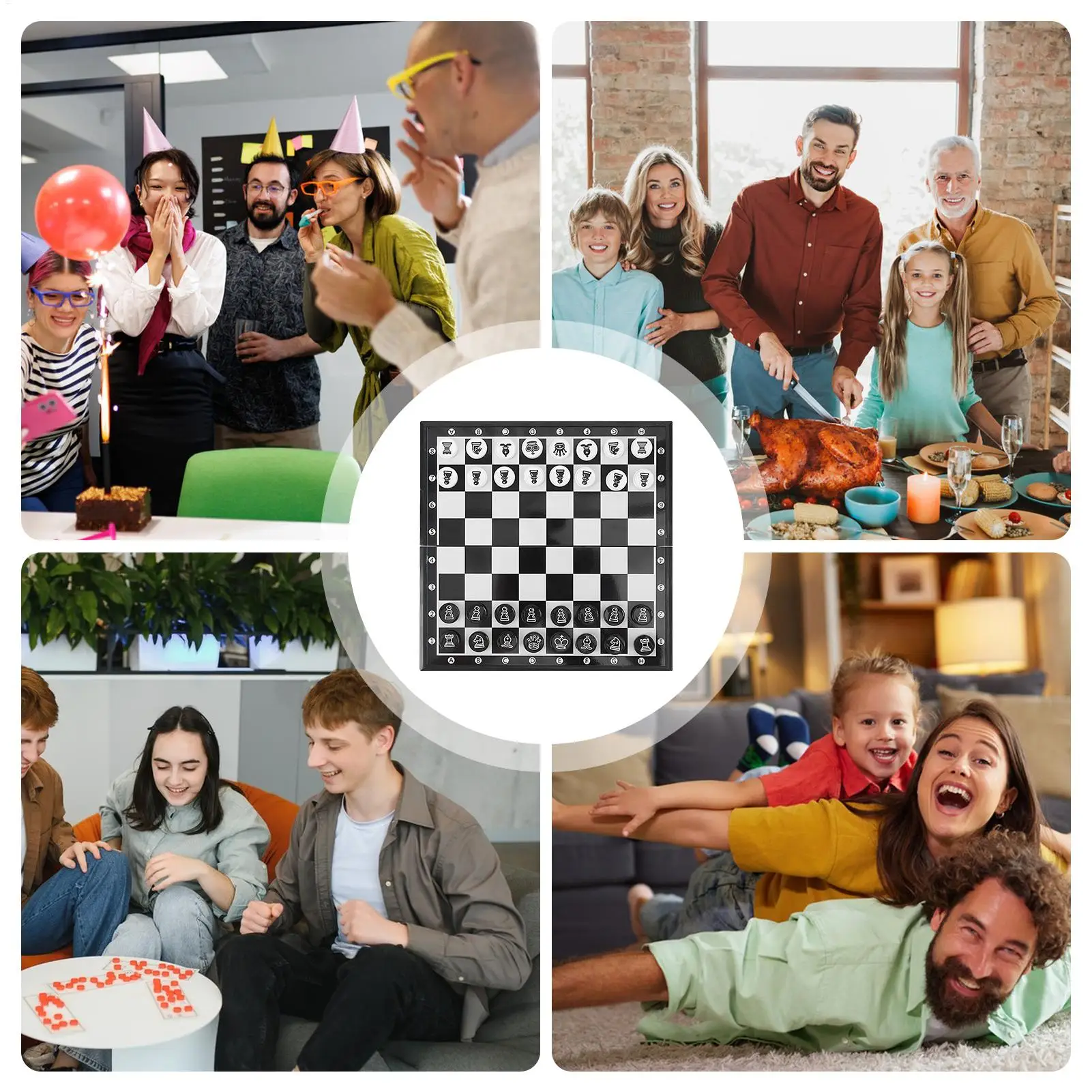 مجموعة الشطرنج للأطفال المغناطيسي طوي رقعة الشطرنج لعبة الشطرنج للأطفال البالغين المبتدئين المهنية اللعب السفر المنزل الجدول