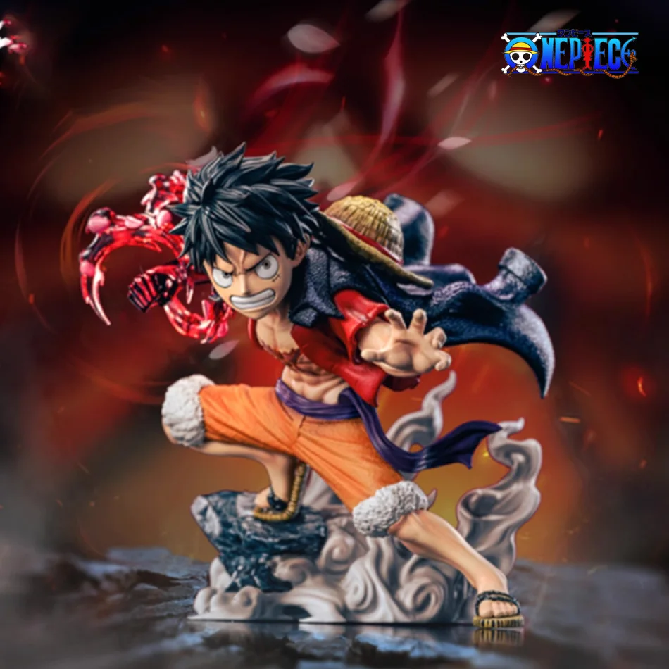 18cm One Piece Monkey D. Luffy Luffy Figuren Kampfstil Actionfiguren Anime-Sammlung PVC-Modell Puppen Spielzeug Kindergeburtstag Geschenke