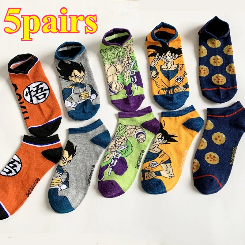 5pairs bandai Hip Hop Street Style Anime Socken Männer Frauen Neuheit Lustige Casual Crew Socken CuteYoga socken radfahren socken