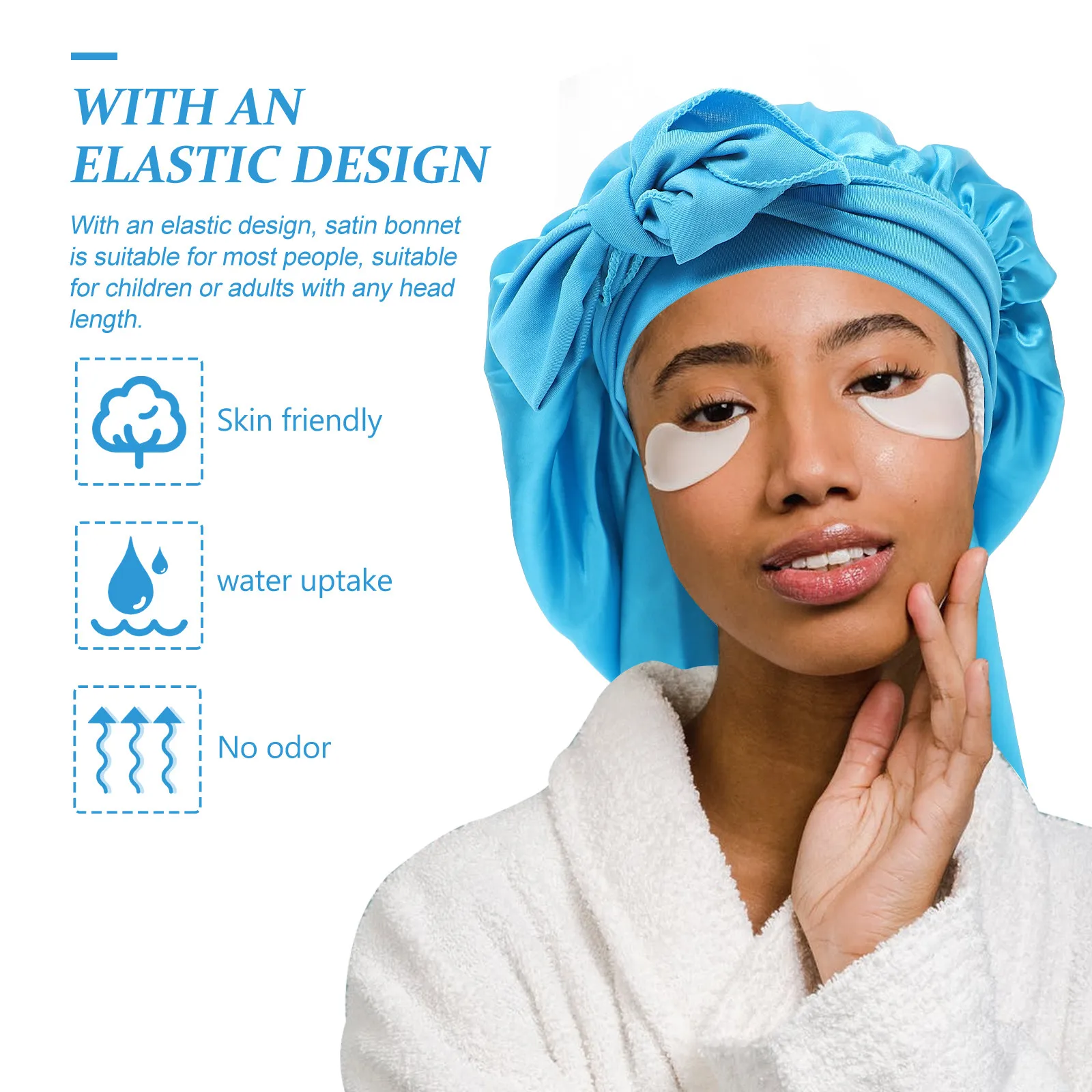 Practical Sleep Hat Easy to Wear No Pulling Pleasant Experience Delicate Sleep Hat Home Hair Wrap Unique Hair Wrap