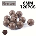 6MM Brown 120PCS