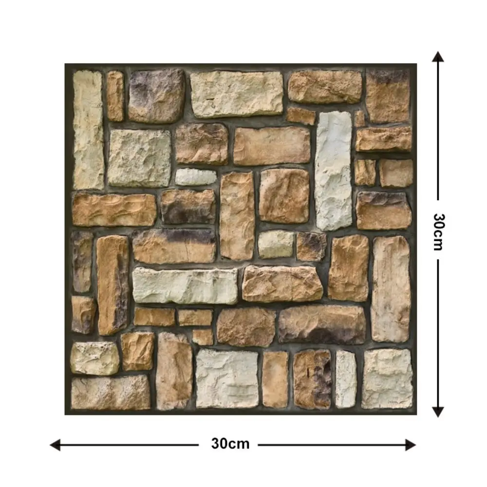 Wallboard Renovation Self-adhesive Stereoscopic DIY Waterproof For Wall Decoration 3D Wallpaper Wall Decal Background Wallpaper